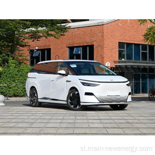 4WD Luksuzno novo blagovno znamko Electric Car MPV XPENG X9 6-sedež velik vesoljski avtomobil EV